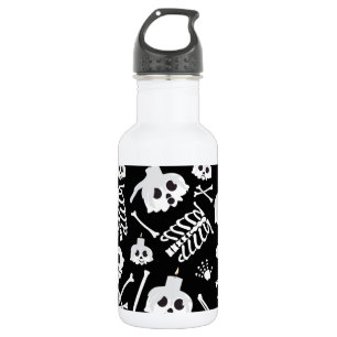 Bouteille D'eau Crâne de squelette d'Halloween