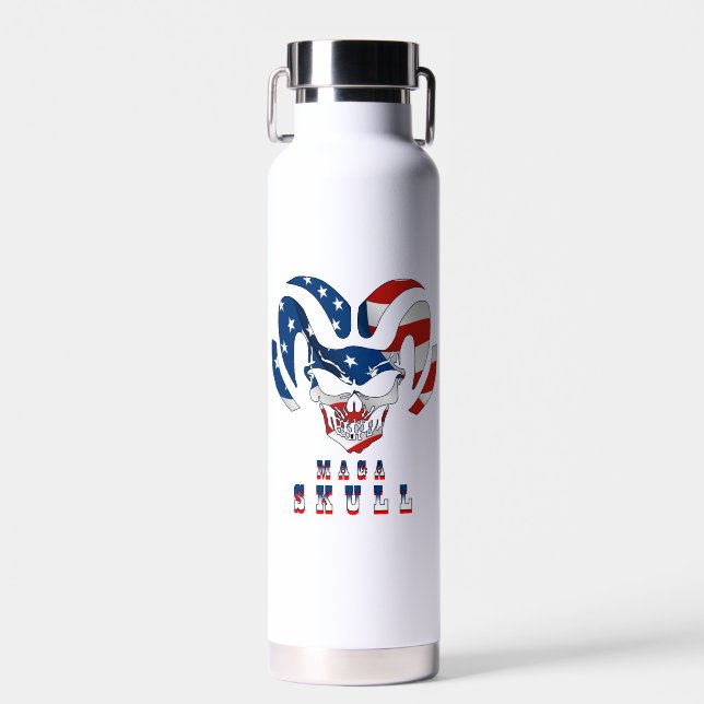 Bouteille D'eau Crâne Ultra Maga (Avant)