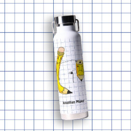 Bouteille D'eau Crayon Fournitures scolaires dessinées à la main