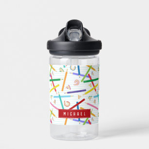 Bouteille D'eau Crayons de Couleur Motif Enfants École