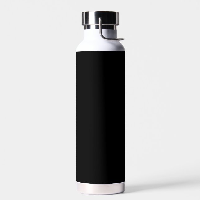 Bouteille D'eau Create Your Own Black Custom Design Holiday Card (Gauche)