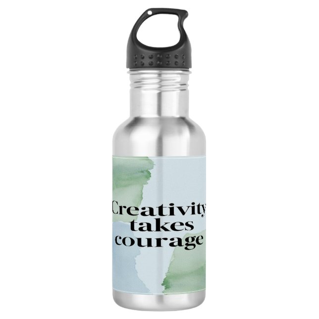Bouteille d'eau Creativity Takes Courage 2 (Devant)