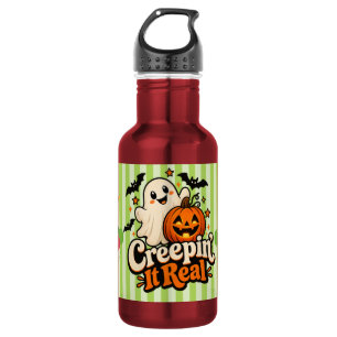 Bouteille D'eau “Creeper, c'est réel” Halloween mignon