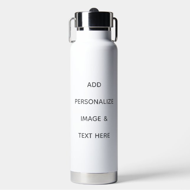 Bouteille D'eau Créez votre propre blanc  (Salle de sport)