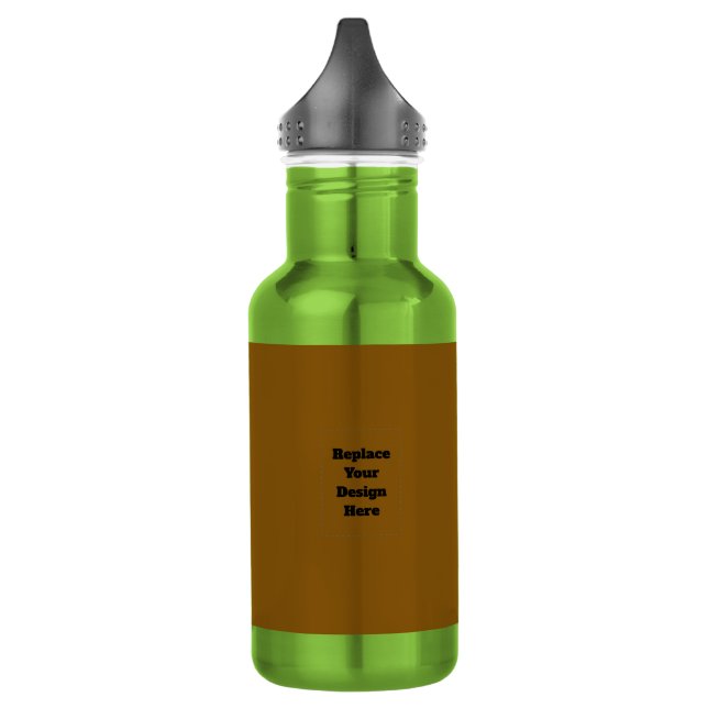 Bouteille D'eau Créez Votre Propre Brun (Gauche)