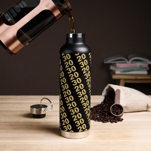 Bouteille D'eau Créez votre propre design moderne fête du Nouvel A