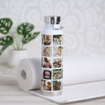 Bouteille D'eau Créez votre propre grille de Carré Collage de phot<br><div class="desc">Bienvenue dans le futur de la personnalisation ! Créez votre accessoire pour étancher votre soif avec notre "Créez votre propre bouteille d'eau photo personnalisée" avec un modèle de grille carré ultra-moderne de 30 images. Préparez-vous à étaler vos moments favoris,  capturés en 30 instantanés,  chaque fois que vous hydratez.</div>