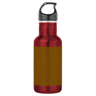 Bouteille D'eau Créez Votre Propre Marron
