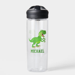 Bouteille D'eau Créez votre propre nom de dinosaure T-rex