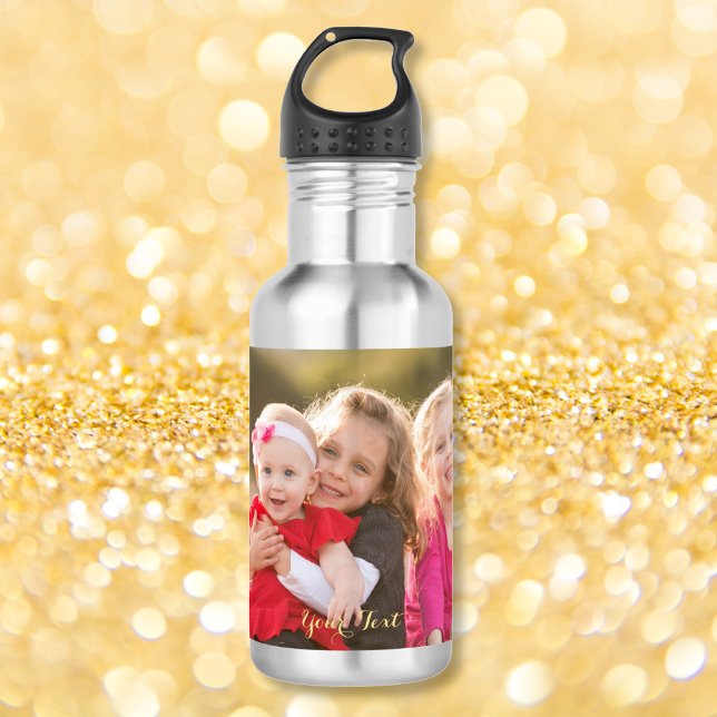 Bouteille D'eau Créez votre propre photo personnalisée Durable (Create Your Own Custom Personalized Photo Durable Stainless Steel Water Bottle)