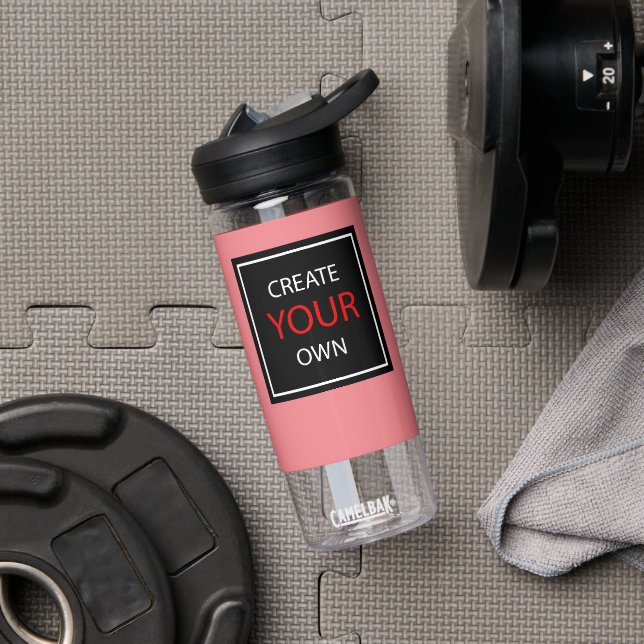 Bouteille D'eau Créez Votre Propre Salle De Sport Rose, Votre Fitn (Droite)