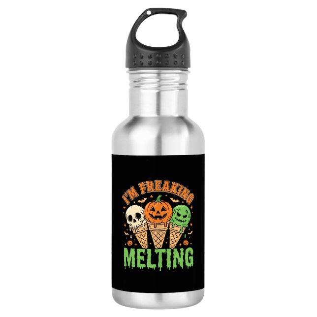 Bouteille D'eau Crème Glacée Fondante Halloween (Devant)