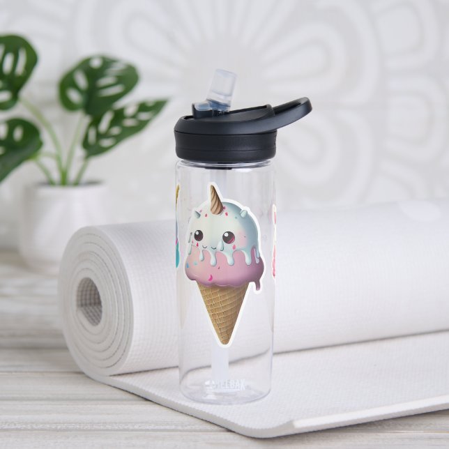 Bouteille D'eau Crème glacée Unicorn pour enfants (Yoga)