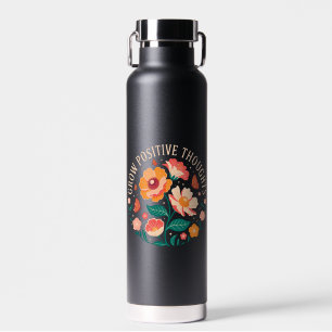 Bouteille D'eau Croissance des pensées positives - Floral inspiran
