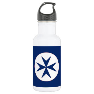 Bouteille D'eau Croix octogonale BLUE CORSAIR STYLE