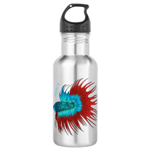 Bouteille D'eau Crowntail betta fish dessin animé