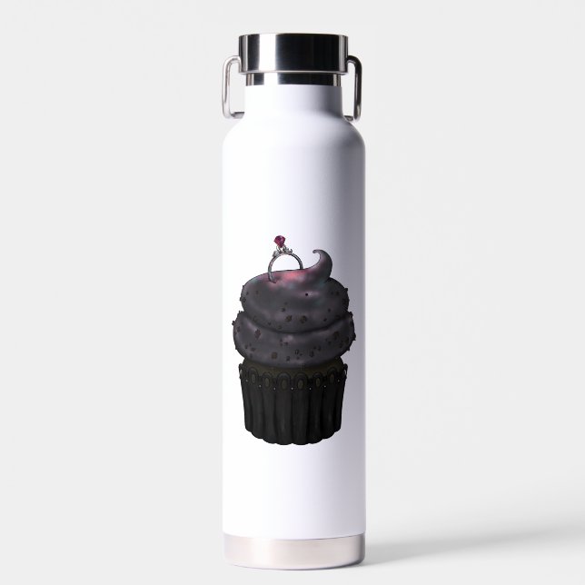 Bouteille D'eau Cupcake Fiançailles doux (Avant)