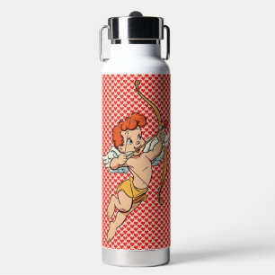 Bouteille D'eau Cupidon de la Saint-Valentin vintage/retro