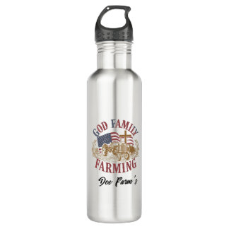 Bouteille D'eau Custom “God Family Farming” 