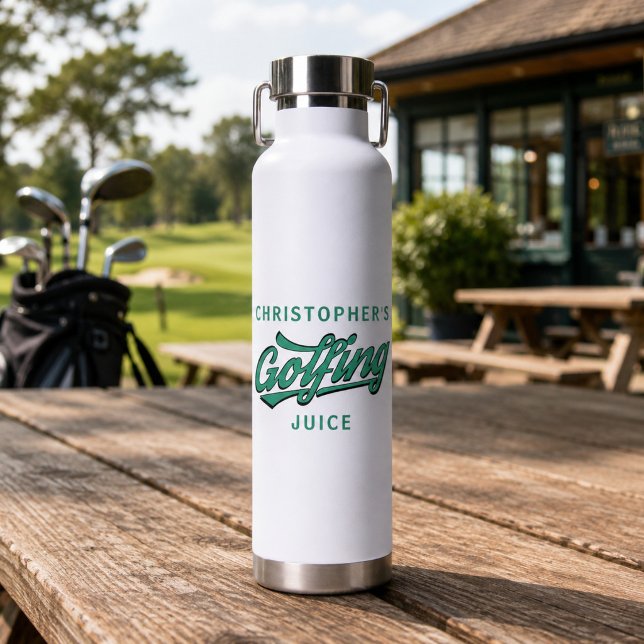 Bouteille d'eau Custom Golfing Juice (Suitable for all golfers and dad's that like to keep hydrated. Add your name!)