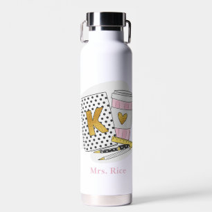 Bouteille D'eau Custom White Kindergarten Appréciation de l'enseig