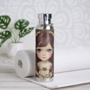 Bouteille D'eau Cute Adorable Style Vintage Chibi Kawaii Girl Art