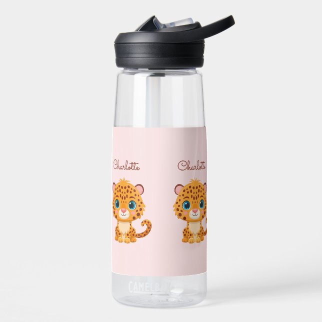 Bouteille D'eau Cute Baby Leopard Safari Animal Kids (Gauche)