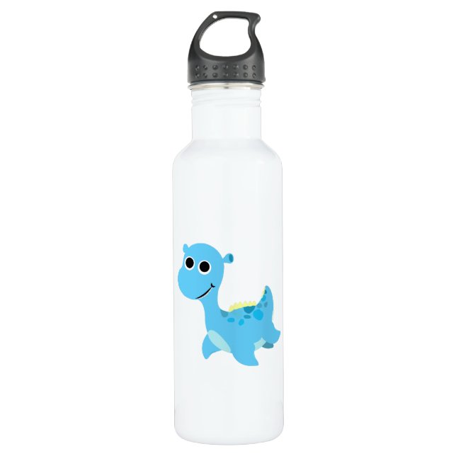 Bouteille D'eau Cute Blue Nessie (Devant)