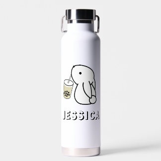 Bouteille D'eau Cute Bunny Boire Boba Ajouter Votre Nom