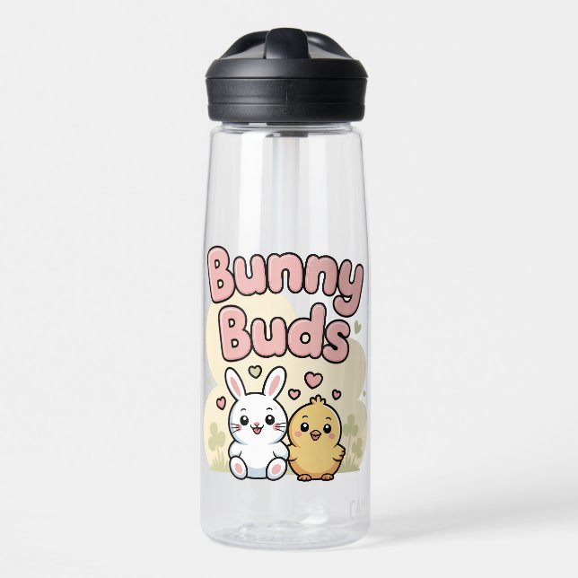 Bouteille D'eau Cute Bunny Buds Easter Water Bottle (Avant)