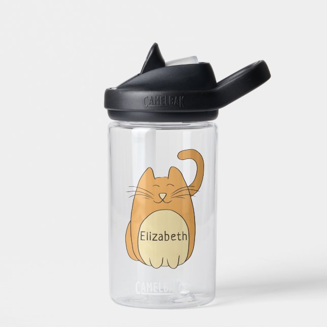 Bouteille D'eau Cute Cartoon Chat Ajouter le nom CamelBak Eddy (Gauche)