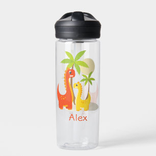 Bouteille d'eau Cute Dinosaur avec nom personnalis