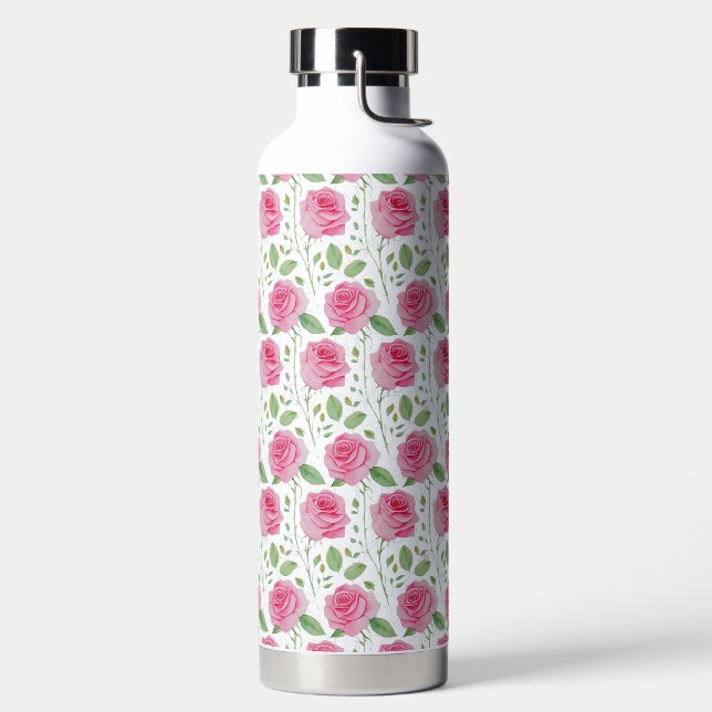 Bouteille D'eau Cute, floral/rose motif extensible (Droite)