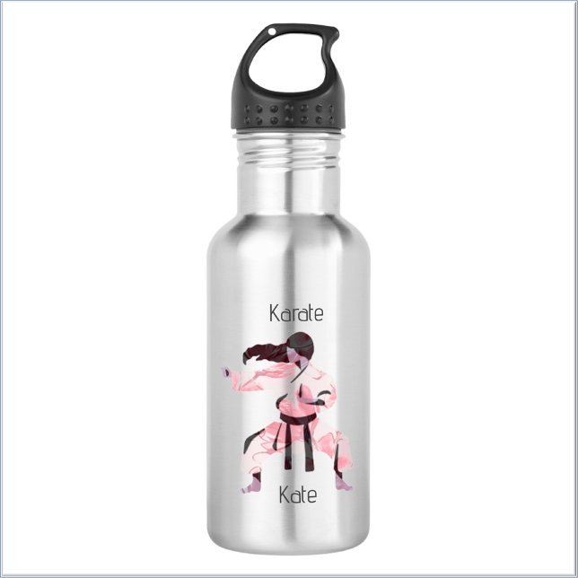Bouteille D'eau Cute Karate Girl Martial Arts (Bookmark my store!
https://www.zazzle.com/store/capricepetit/products)