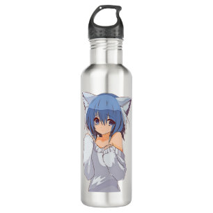 Bouteille D'eau Cute Kawaii Chat-girl Waifu