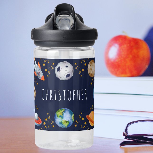 Bouteille D'eau Cute Kids Outer Space Retour à l'école (Créateur téléchargé)