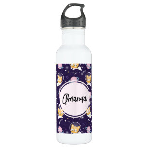 Bouteille D'eau Cute Kitty Chat Astronauts Motif