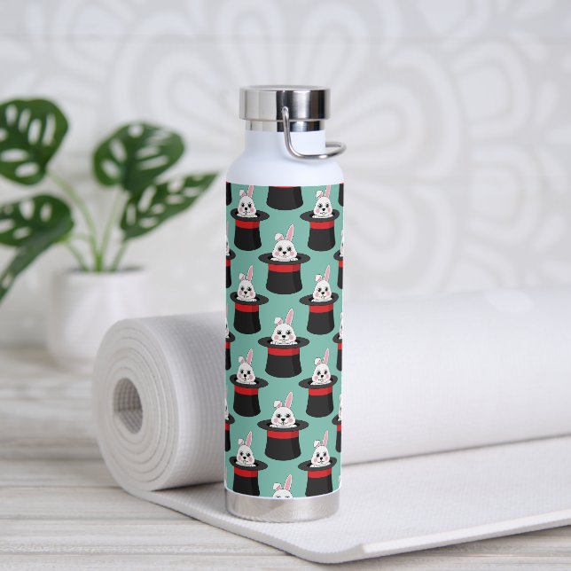 Bouteille D'eau Cute lapin dans le Motif Casquette Assistant (Yoga)