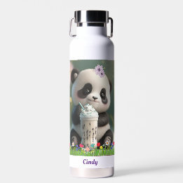 Bouteille D'eau Cute Panda boire du milk-shake Enfants personnalis