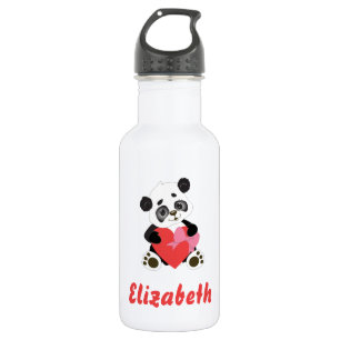 Bouteille D'eau Cute Panda Heart