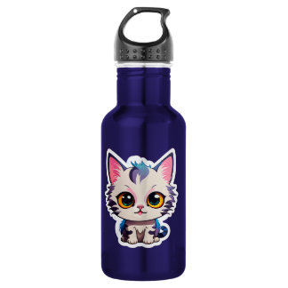 Bouteille D'eau Cute "Pastel Cat" Water Bottle