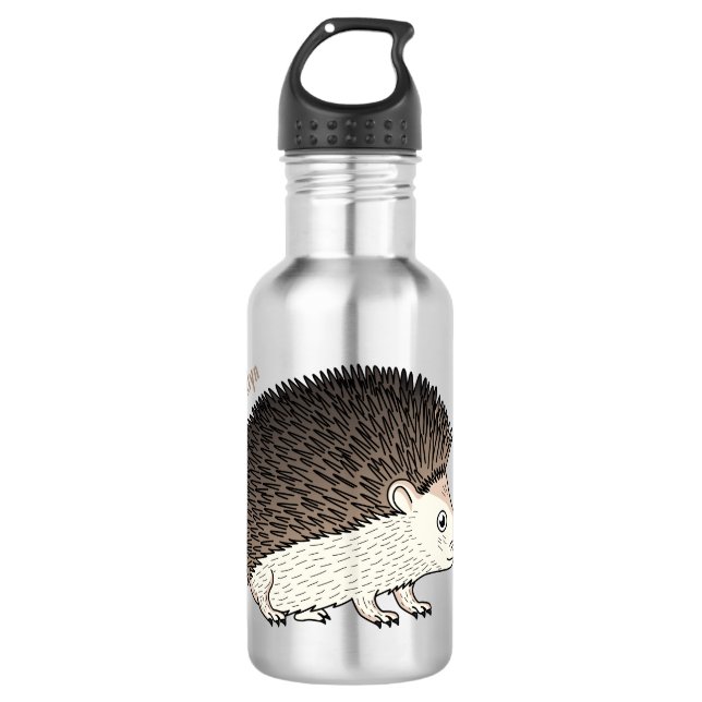 Bouteille D'eau Cute prickly hedgehog cartoon (Devant)