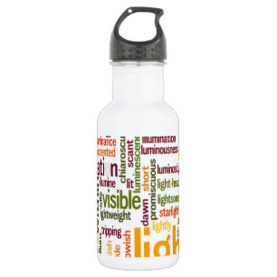 Bouteille D'eau Cute Retro Vintage Lovely Texte léger