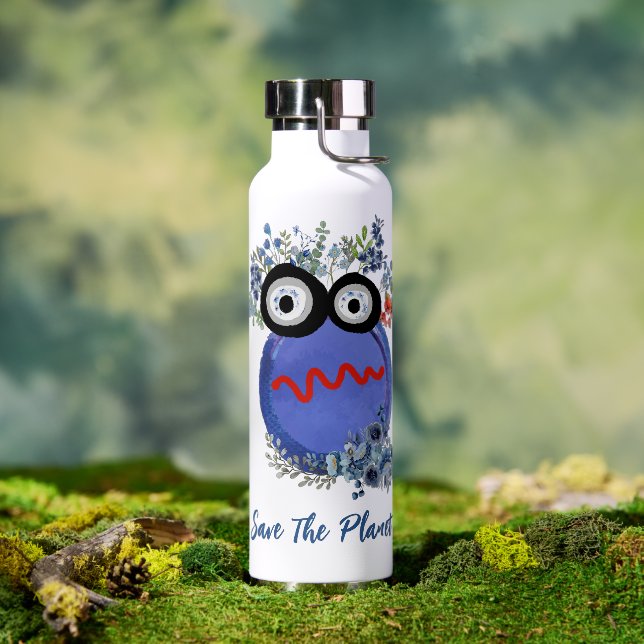 Bouteille D'eau Cute Save the Planet Water Bottle (Extérieur)