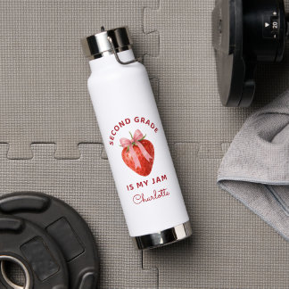 Bouteille D'eau Cute Second Grade is my jam Back to School Teacher