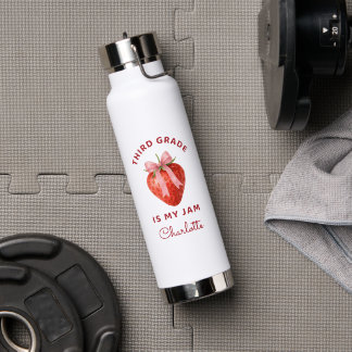 Bouteille D'eau Cute Third Grade is my jam Back to School Kids 