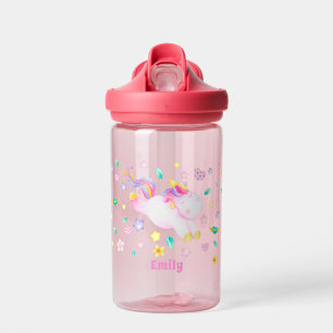 Bouteille D'eau Cute Unicorn - Lavande Personnalisée Enfants