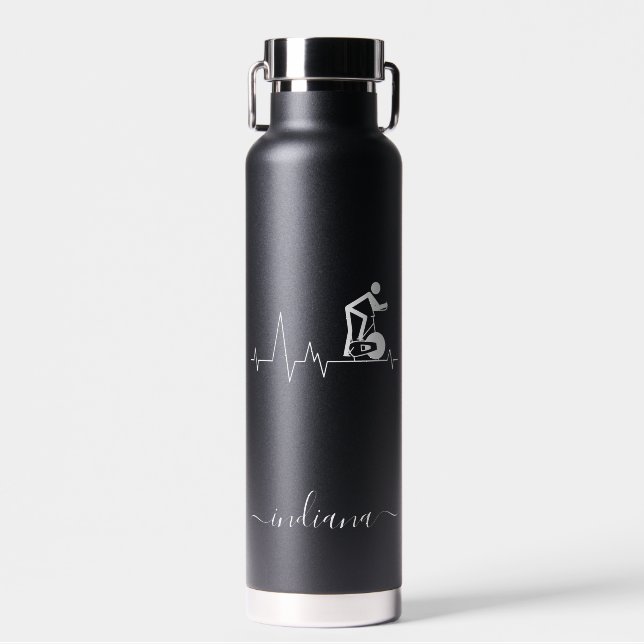 Bouteille D'eau Cycle de rotation interne Monogramme de battement  (Avant)