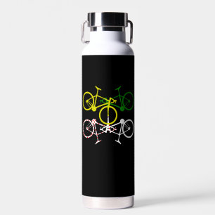 Bouteille D'eau Cyclisme Jaune Vert Blanc Polka-Dot Jerseys