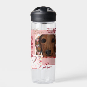 Bouteille D'eau Dachshund Rouge